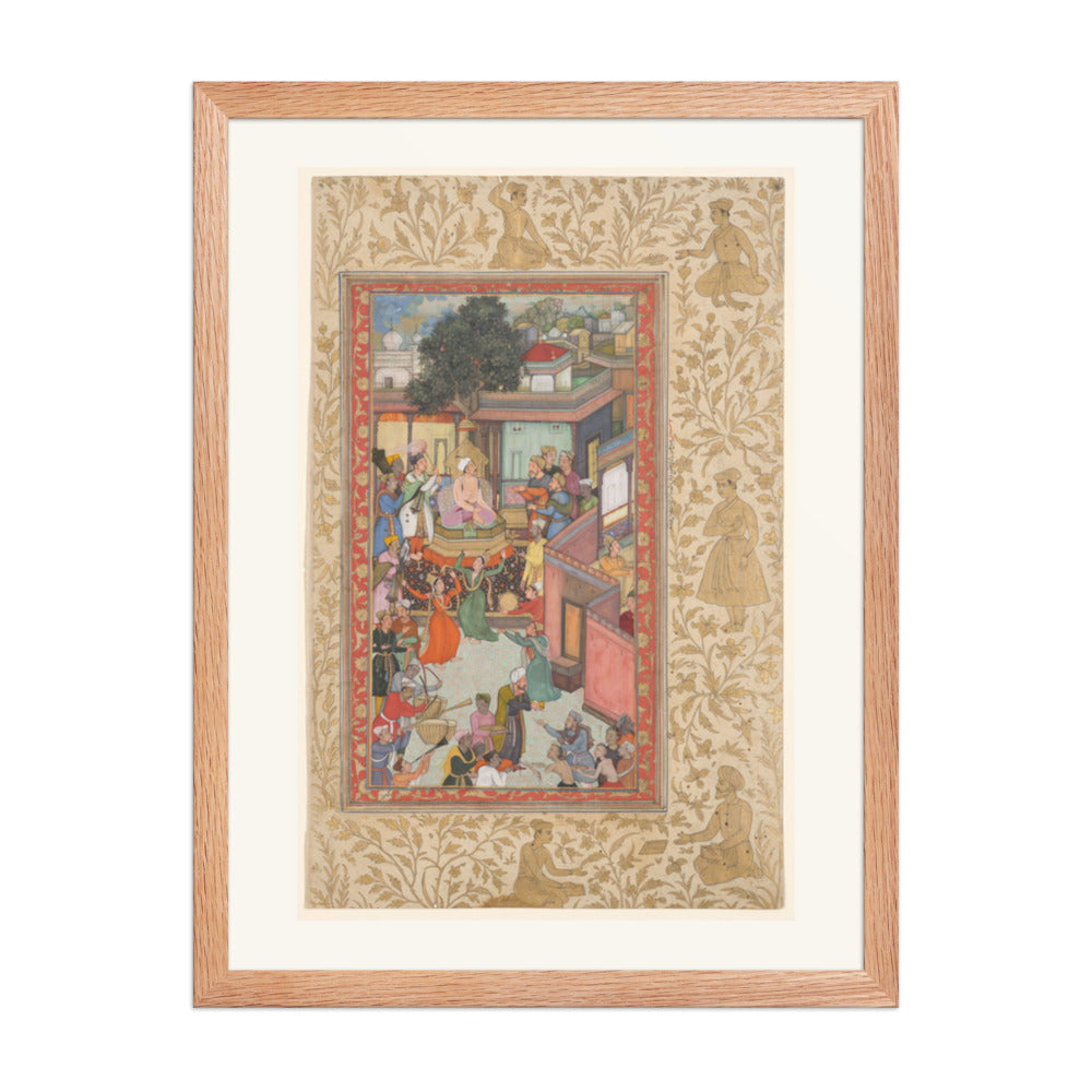 Circumcision Ceremony for Akbar's Sons, by Dharam Das — Akbarnama | Restored Mughal Wall Art — view 3