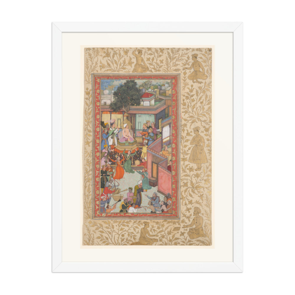 Circumcision Ceremony for Akbar's Sons, by Dharam Das — Akbarnama | Restored Mughal Wall Art — view 5