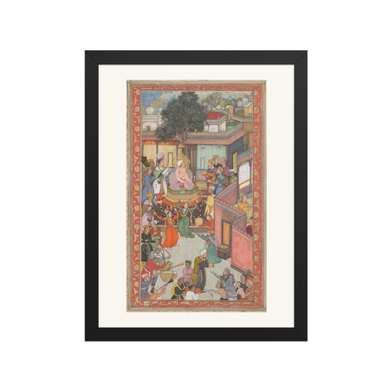 Circumcision Ceremony for Akbar's Sons, by Dharam Das — Akbarnama | Restored Mughal Wall Art