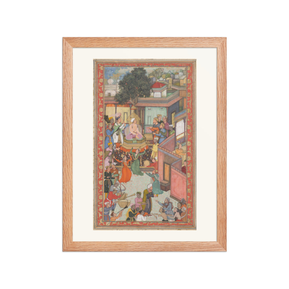 Circumcision Ceremony for Akbar's Sons, by Dharam Das — Akbarnama | Restored Mughal Wall Art — view 2