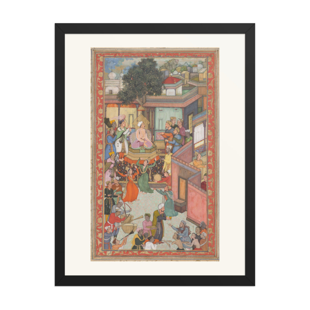 Circumcision Ceremony for Akbar's Sons, by Dharam Das — Akbarnama | Restored Mughal Wall Art — view 4