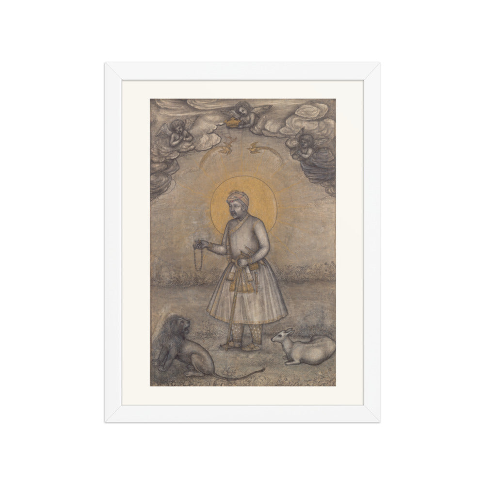 Portrait of the Aged Akbar, by Govardhan | Restored Mughal Wall Art — view 6