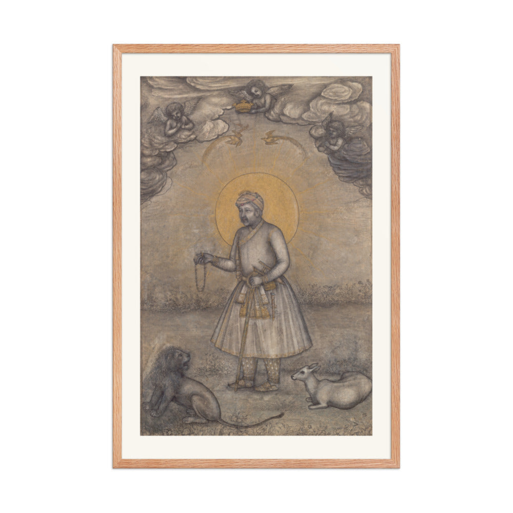 Portrait of the Aged Akbar, by Govardhan | Restored Mughal Wall Art — view 9