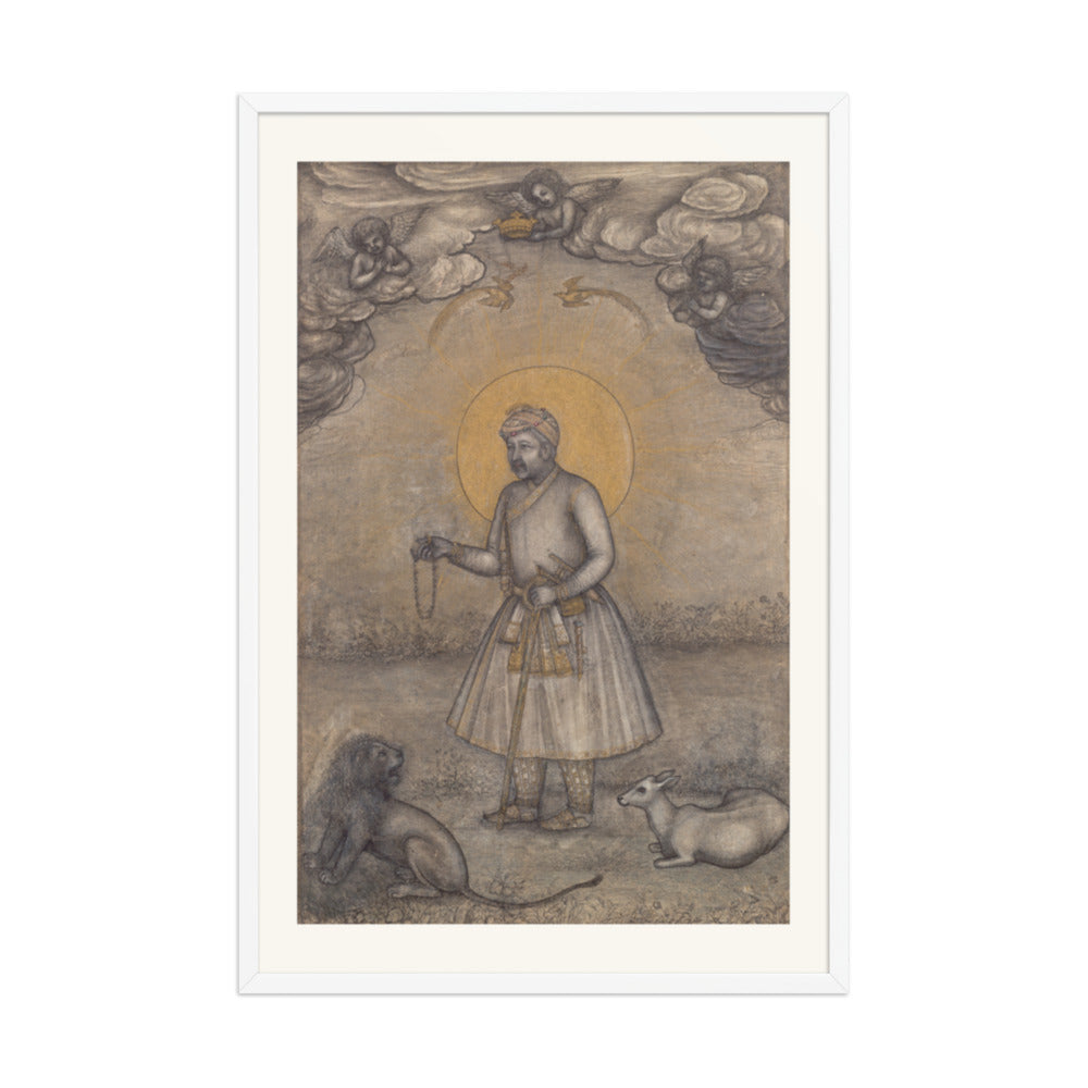 Portrait of the Aged Akbar, by Govardhan | Restored Mughal Wall Art — view 10