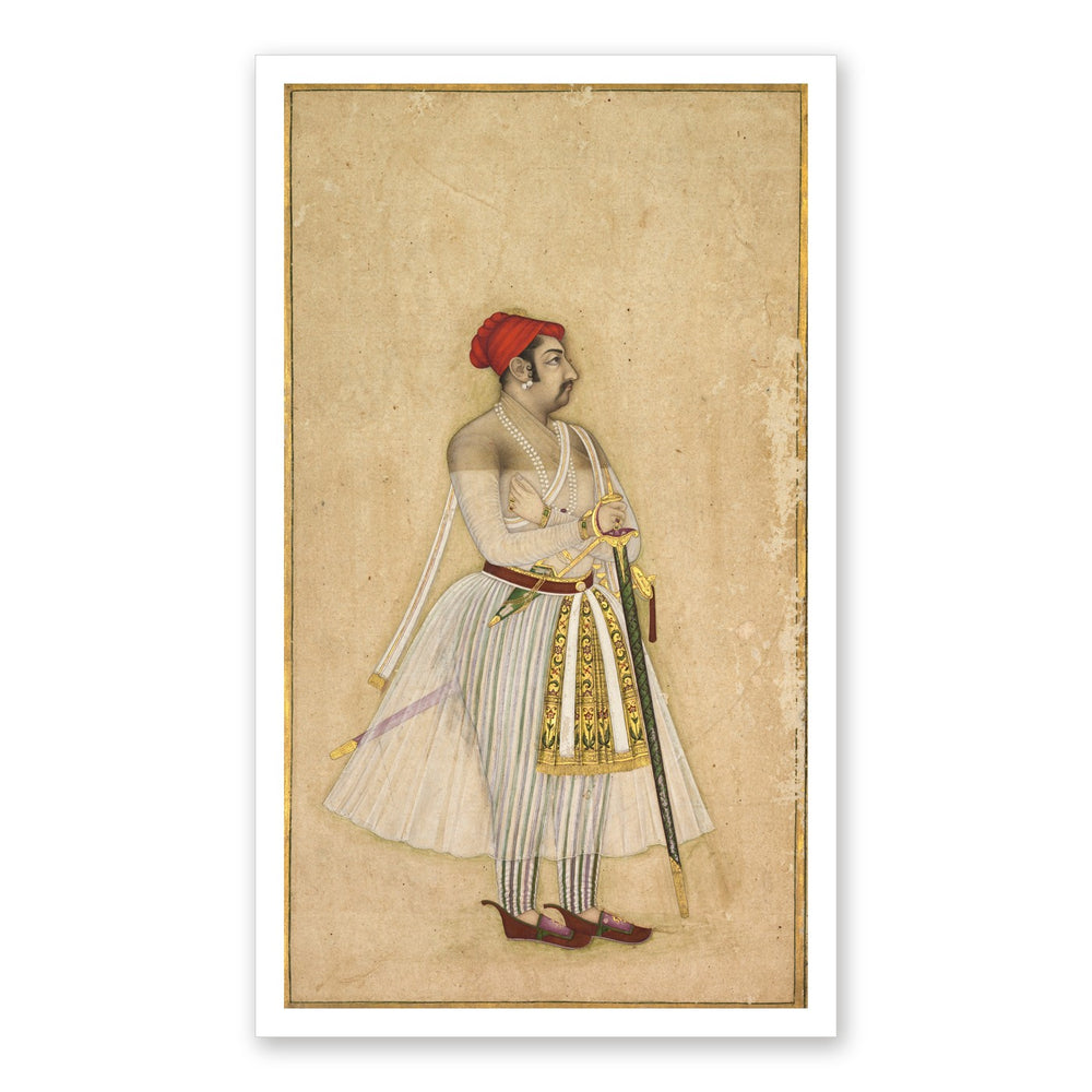 Jaswant Singh of Jodhpur (reigned 1635–1678) — Restored Rajput Wall Art — view 7