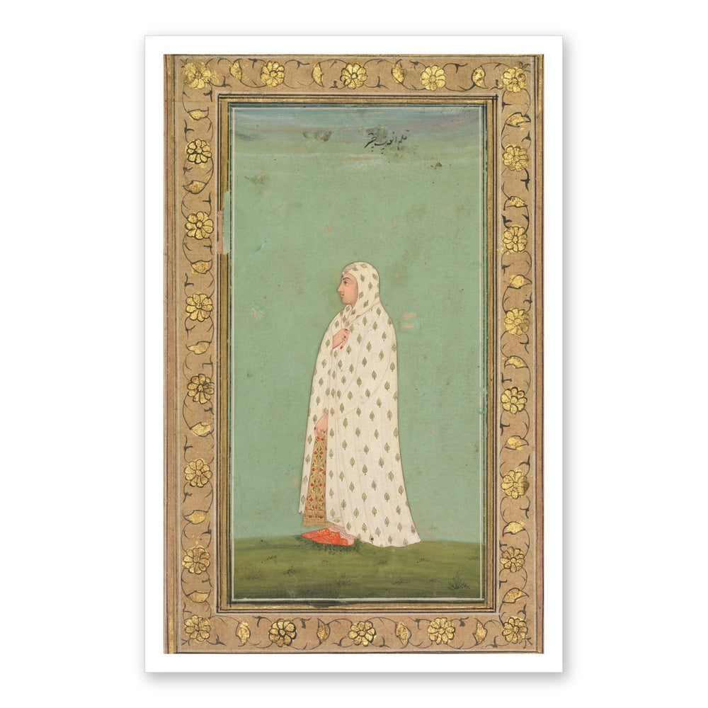 Portrait of a Woman — Restored Rajput Wall Art — view 7