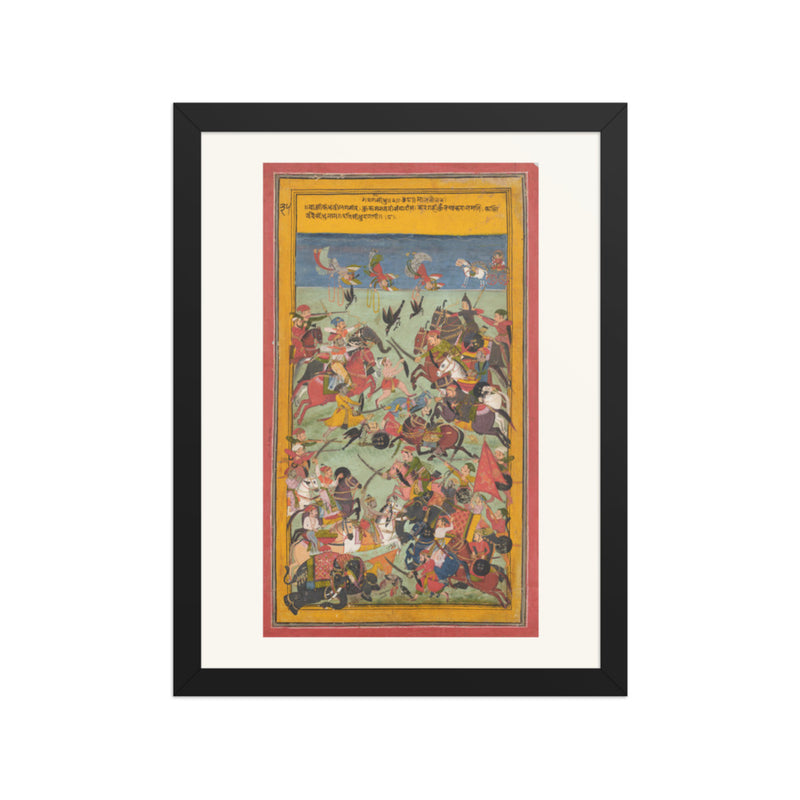 Sindhu Raga — Restored Rajput Wall Art