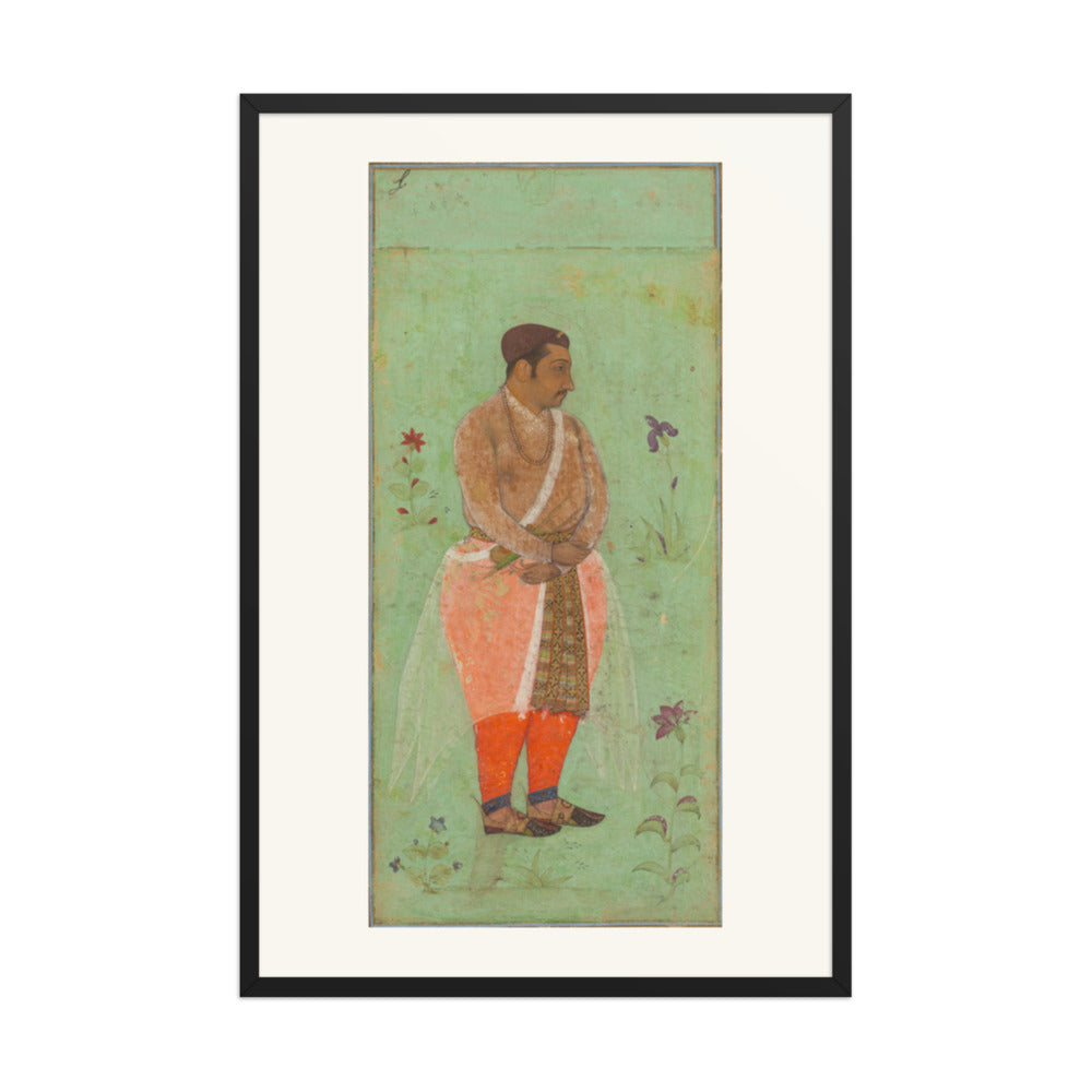 Raja Suraj Singh Rathor, by Bishandas, from the Prince Khurram Album — Restored Mughal Wall Art — view 8