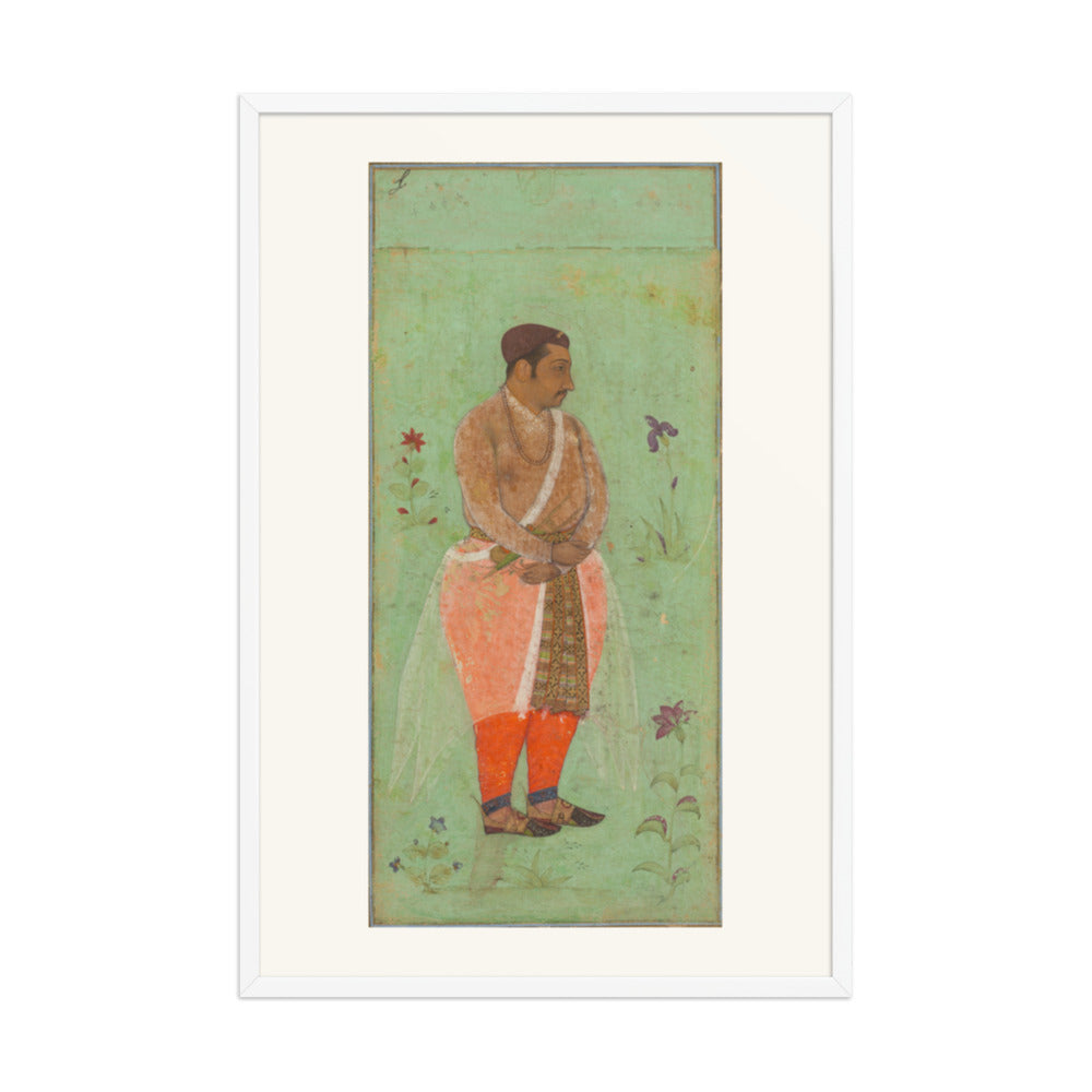 Raja Suraj Singh Rathor, by Bishandas, from the Prince Khurram Album — Restored Mughal Wall Art — view 10