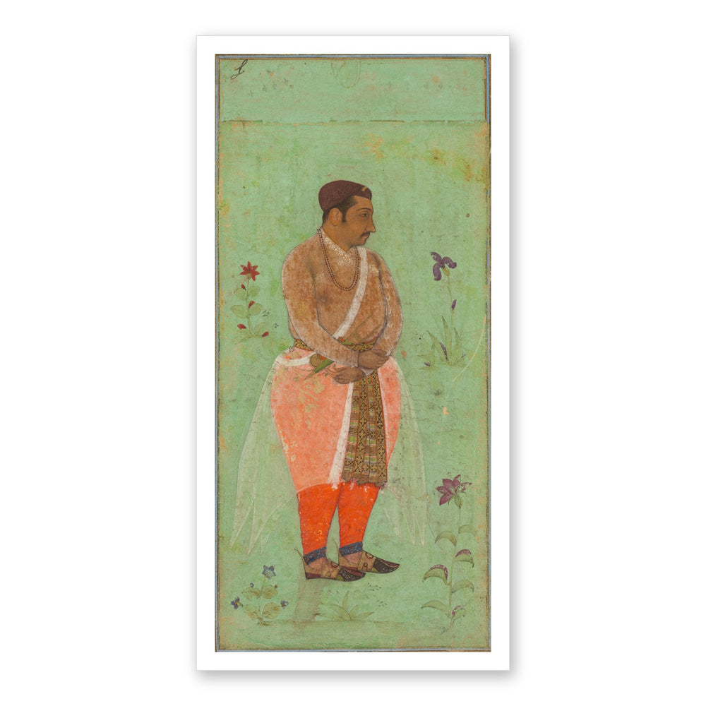 Raja Suraj Singh Rathor, by Bishandas, from the Prince Khurram Album — Restored Mughal Wall Art — view 7