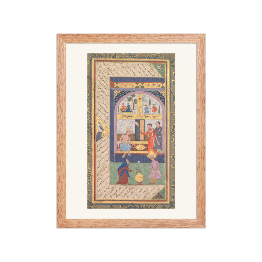 Zulaykha in Her Palace, by Mushfiq — Panj Ganj | Restored Mughal Wall Art — view 4