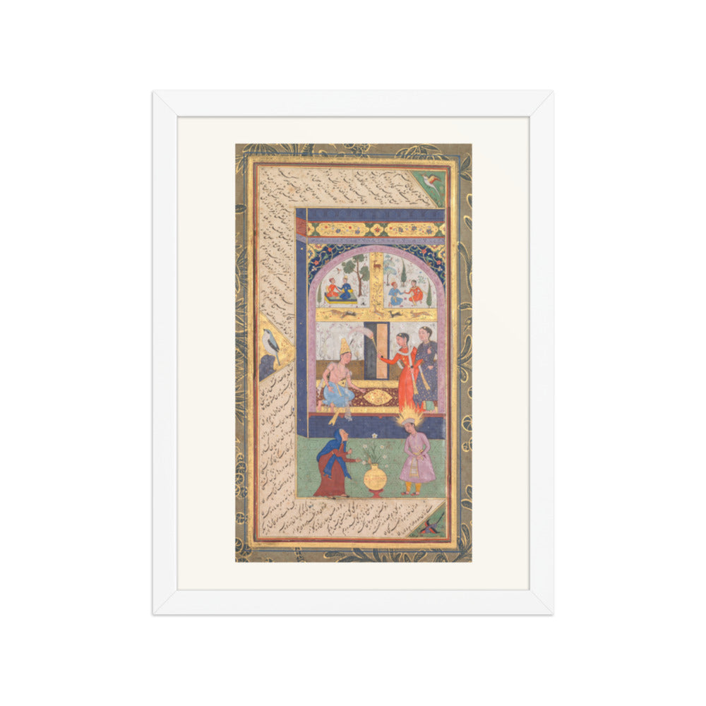 Zulaykha in Her Palace, by Mushfiq — Panj Ganj | Restored Mughal Wall Art — view 6