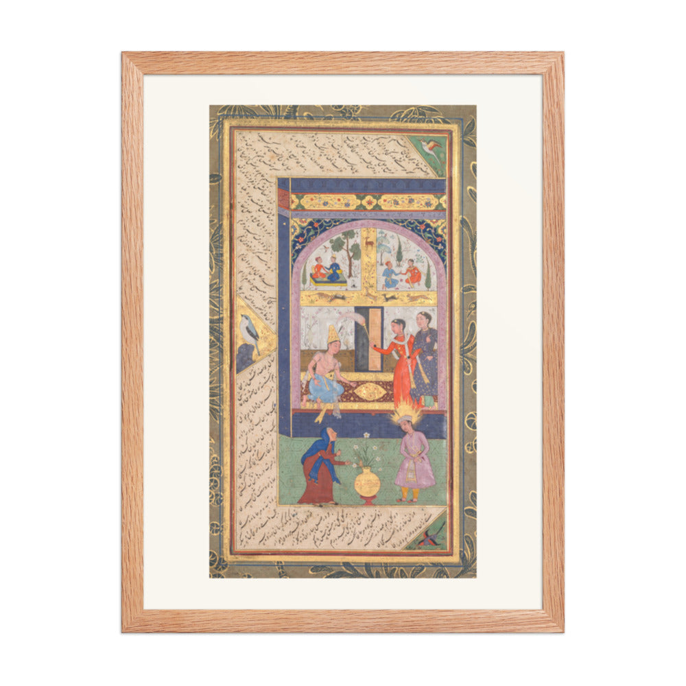Zulaykha in Her Palace, by Mushfiq — Panj Ganj | Restored Mughal Wall Art — view 3