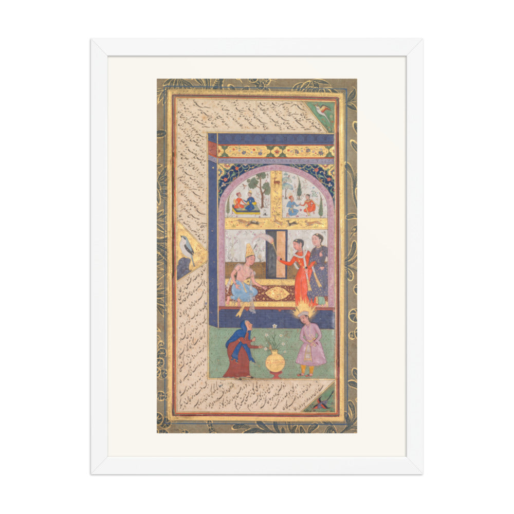 Zulaykha in Her Palace, by Mushfiq — Panj Ganj | Restored Mughal Wall Art — view 5