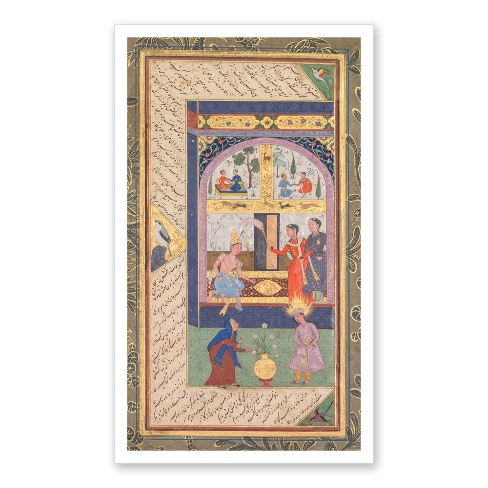 Zulaykha in Her Palace, by Mushfiq — Panj Ganj | Restored Mughal Wall Art — view 7