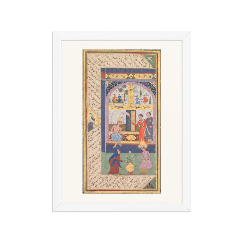 Zulaykha in Her Palace, by Mushfiq — Panj Ganj | Restored Mughal Wall Art — view 3