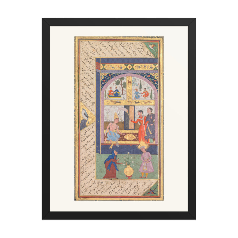 Zulaykha in Her Palace, by Mushfiq — Panj Ganj | Restored Mughal Wall Art — view 4