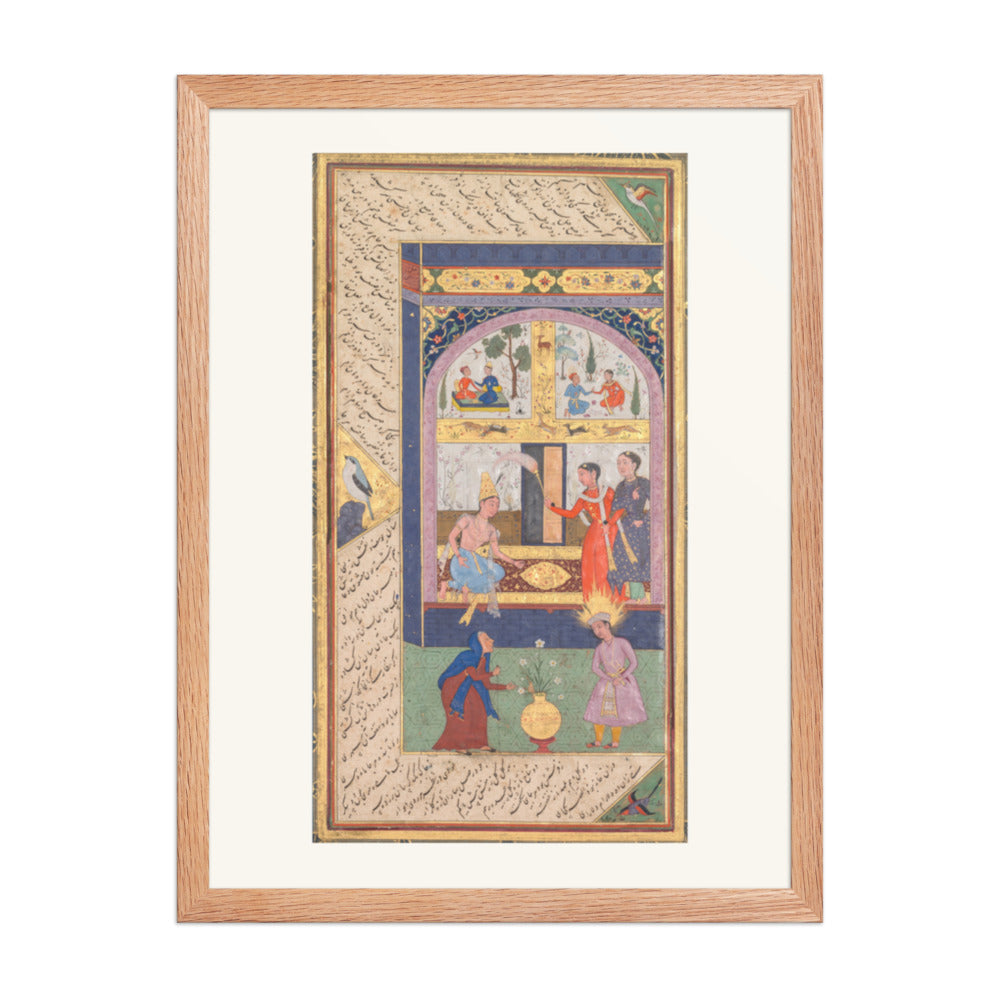Zulaykha in Her Palace, by Mushfiq — Panj Ganj | Restored Mughal Wall Art — view 5