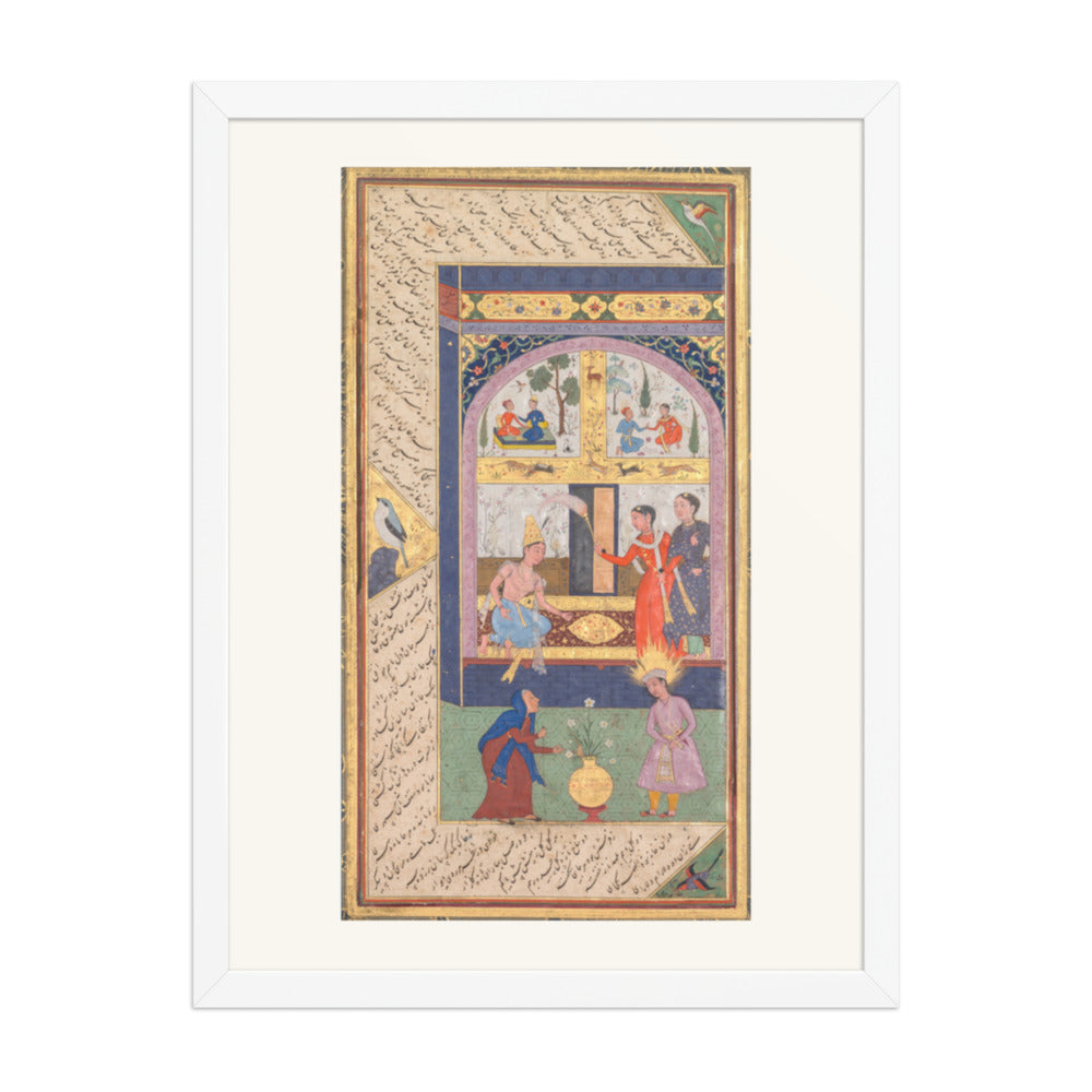 Zulaykha in Her Palace, by Mushfiq — Panj Ganj | Restored Mughal Wall Art — view 6