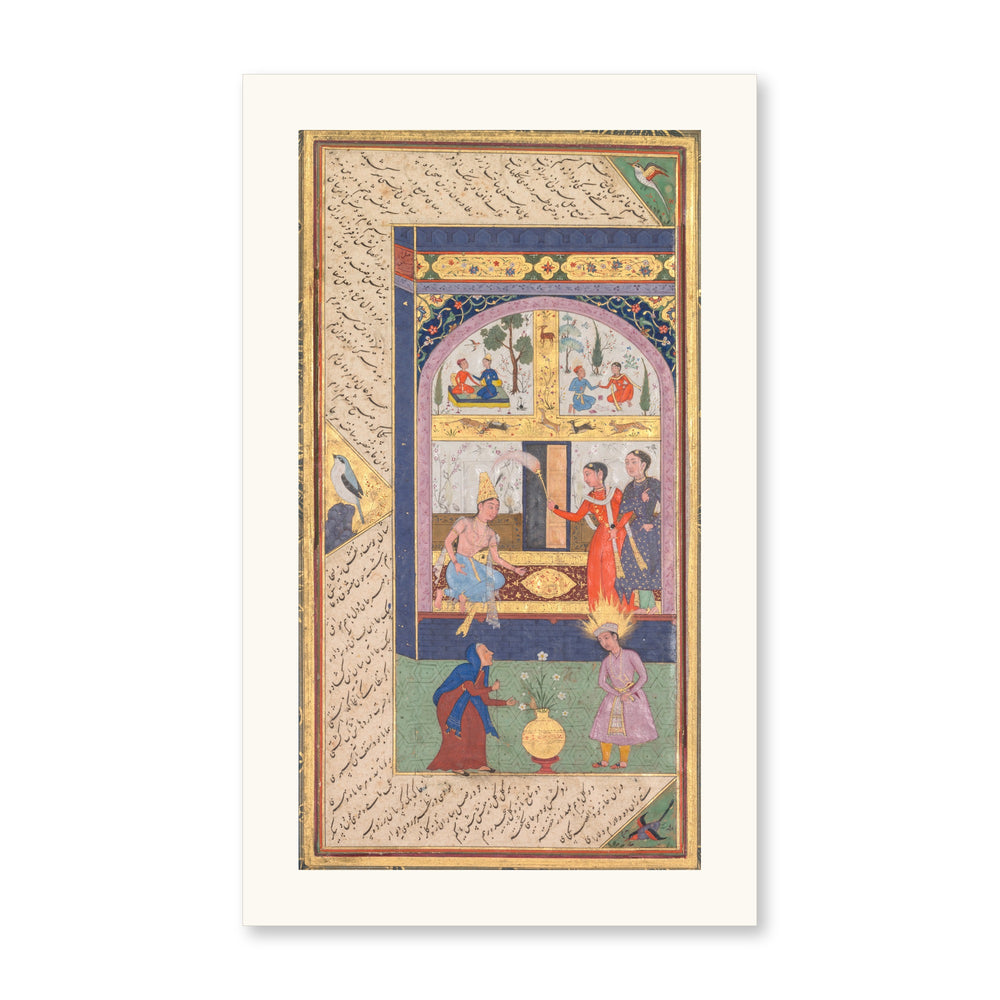 Zulaykha in Her Palace, by Mushfiq — Panj Ganj | Restored Mughal Wall Art — view 7