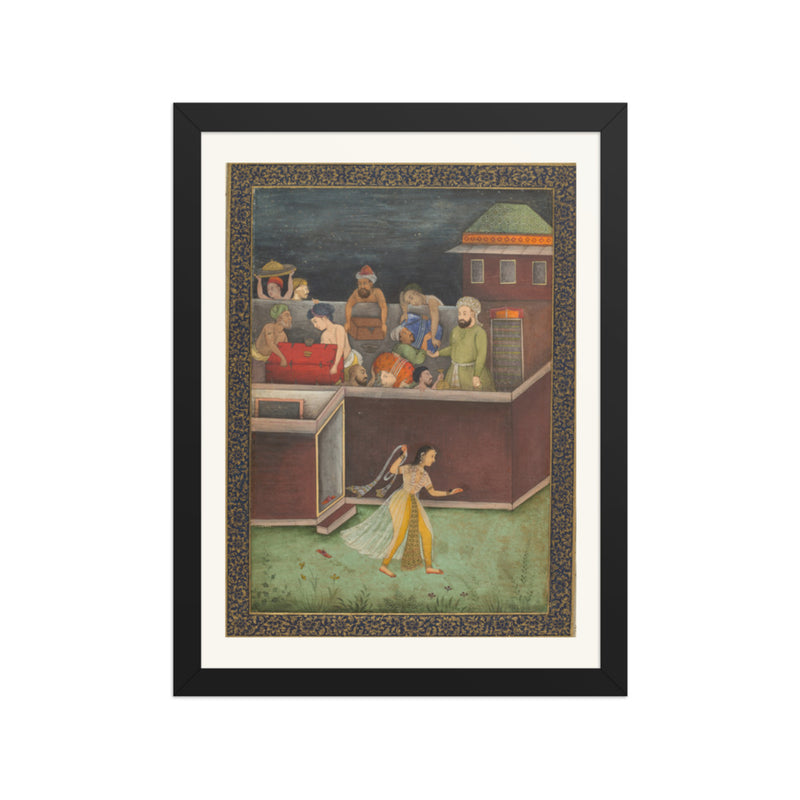 A House Burgled at Night — Restored Mughal Wall Art