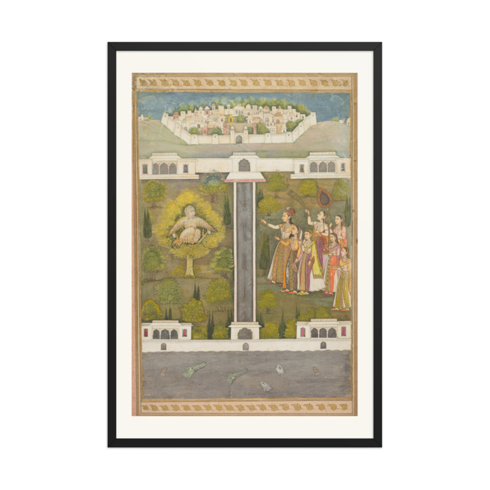 Mahliqa, Daughter of the Emperor of — Restored Mughal Wall Art — view 8