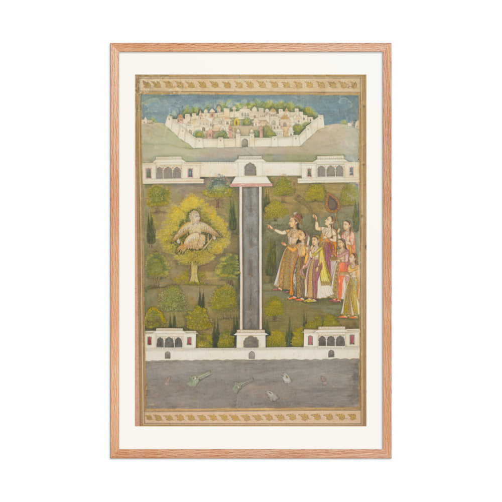 Mahliqa, Daughter of the Emperor of — Restored Mughal Wall Art — view 9