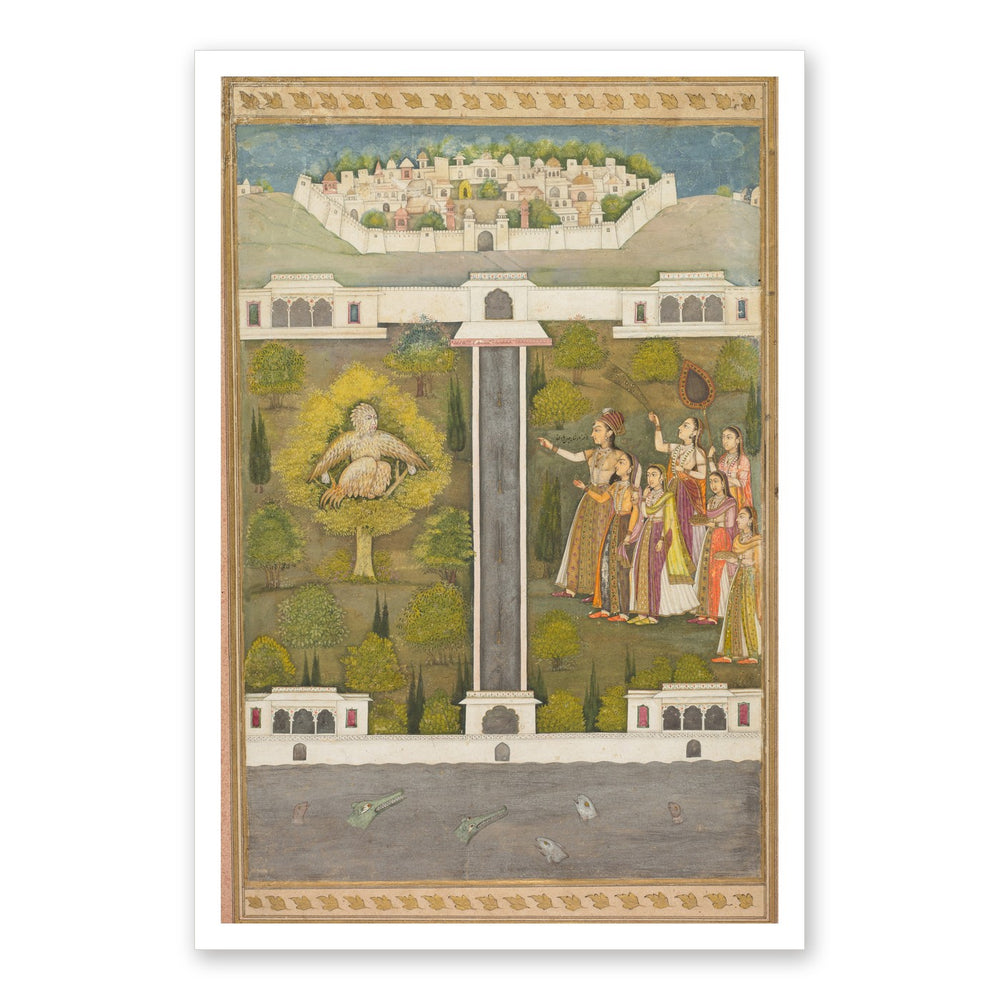 Mahliqa, Daughter of the Emperor of — Restored Mughal Wall Art — view 7