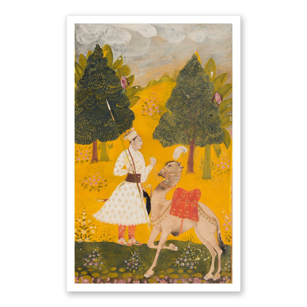 Maru Ragini, from a Ragamala (Garland of Melodies) — Restored Deccan Wall Art — view 7