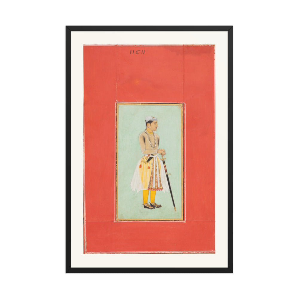 Prince Sur Singh Rathor of Bikaner — Restored Rajput Wall Art — view 10