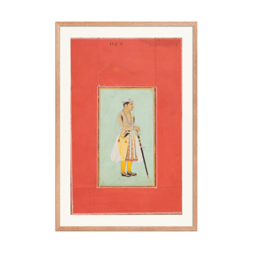 Prince Sur Singh Rathor of Bikaner — Restored Rajput Wall Art — view 11
