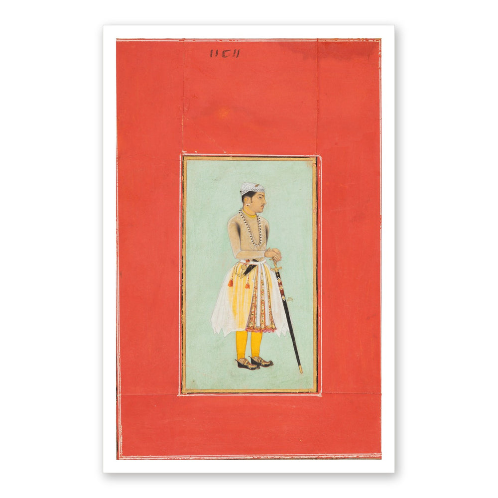 Prince Sur Singh Rathor of Bikaner — Restored Rajput Wall Art — view 7