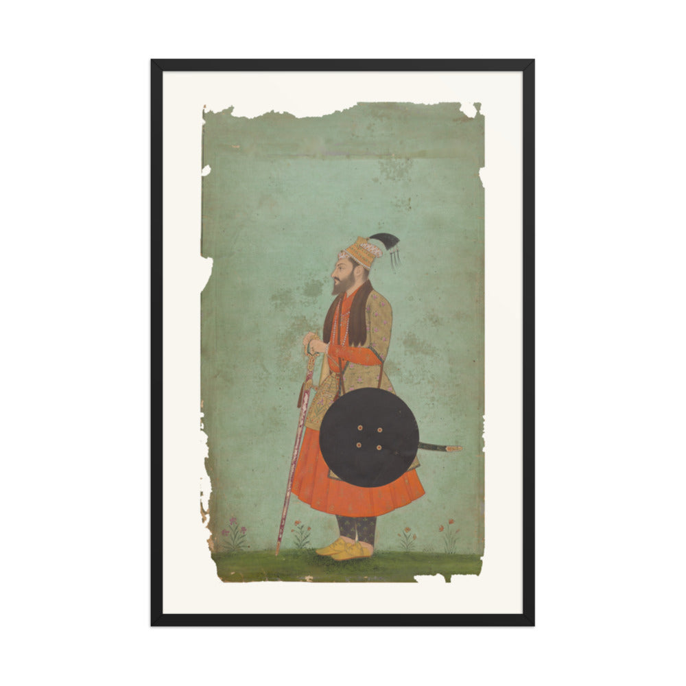 Portrait of Prince Murad Baksh — Restored Mughal Wall Art — view 10