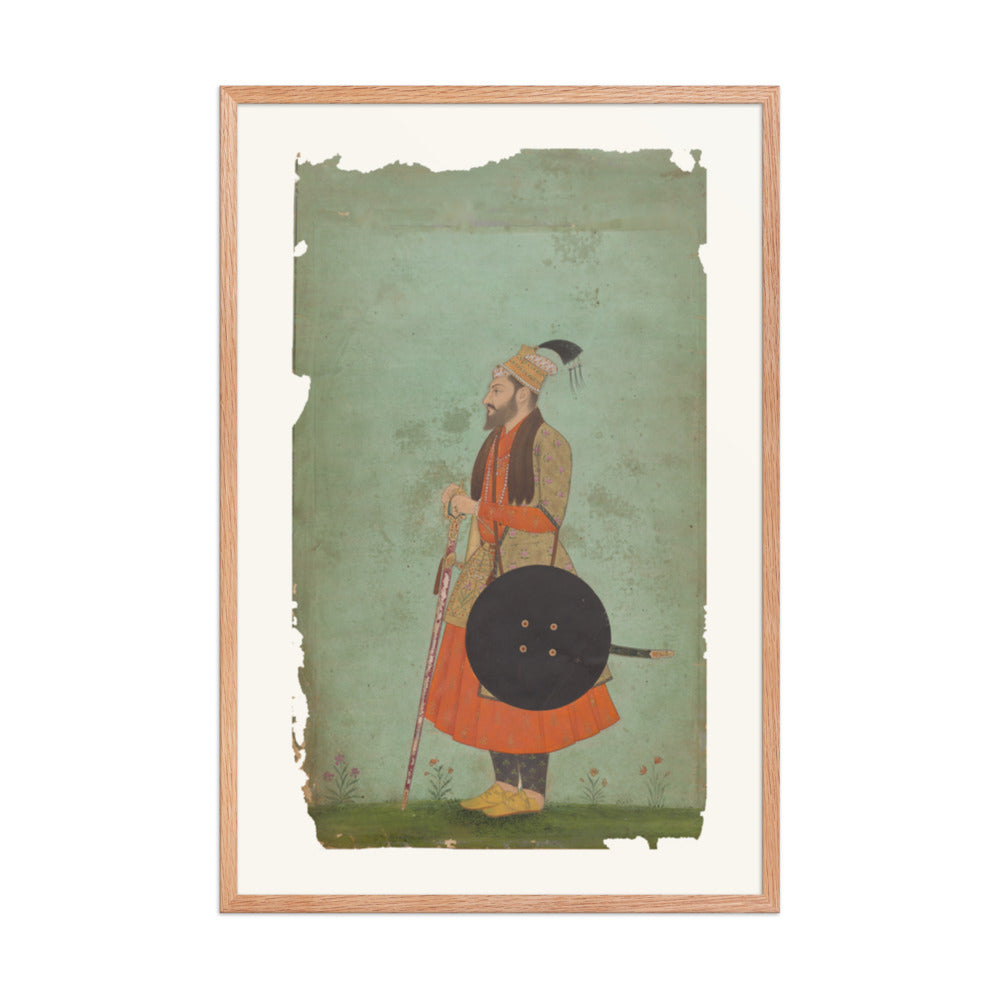 Portrait of Prince Murad Baksh — Restored Mughal Wall Art — view 11