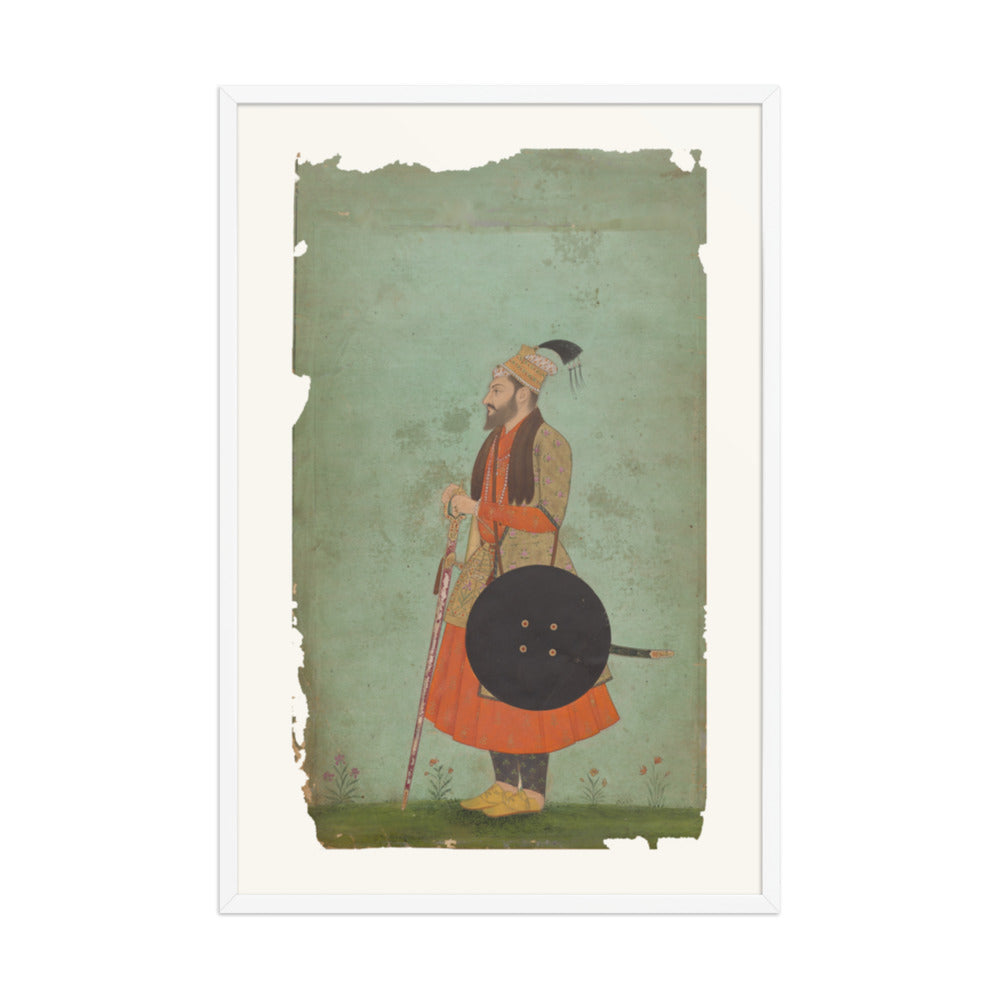 Portrait of Prince Murad Baksh — Restored Mughal Wall Art — view 12