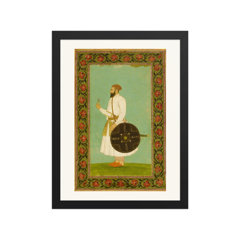 An Imperial Album Portrait — Restored Mughal Wall Art
