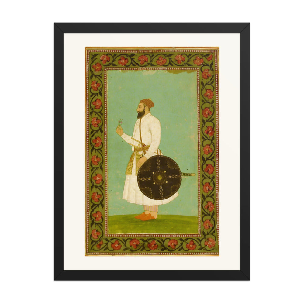 An Imperial Album Portrait — Restored Mughal Wall Art — view 4
