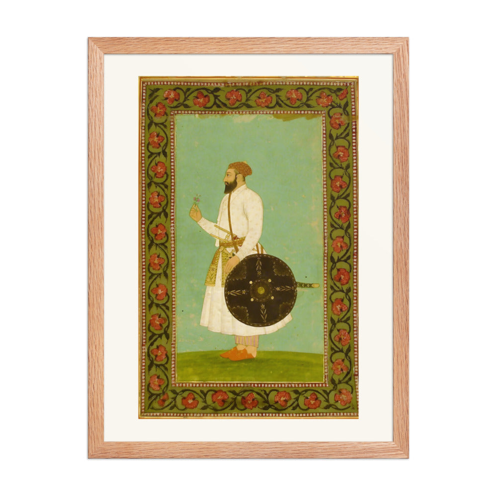 An Imperial Album Portrait — Restored Mughal Wall Art — view 5