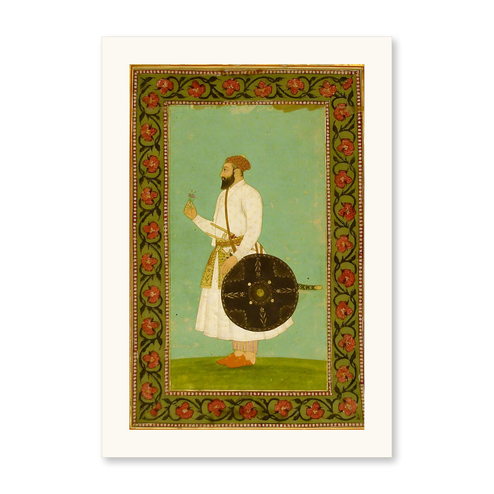 An Imperial Album Portrait — Restored Mughal Wall Art — view 7