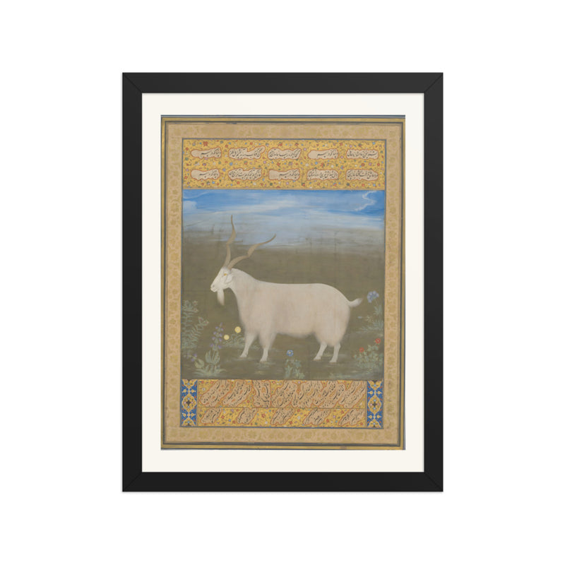 A Mountain Goat of Ladakh — Restored Mughal Wall Art