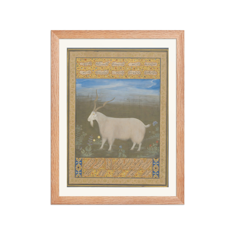 A Mountain Goat of Ladakh — Restored Mughal Wall Art — view 2
