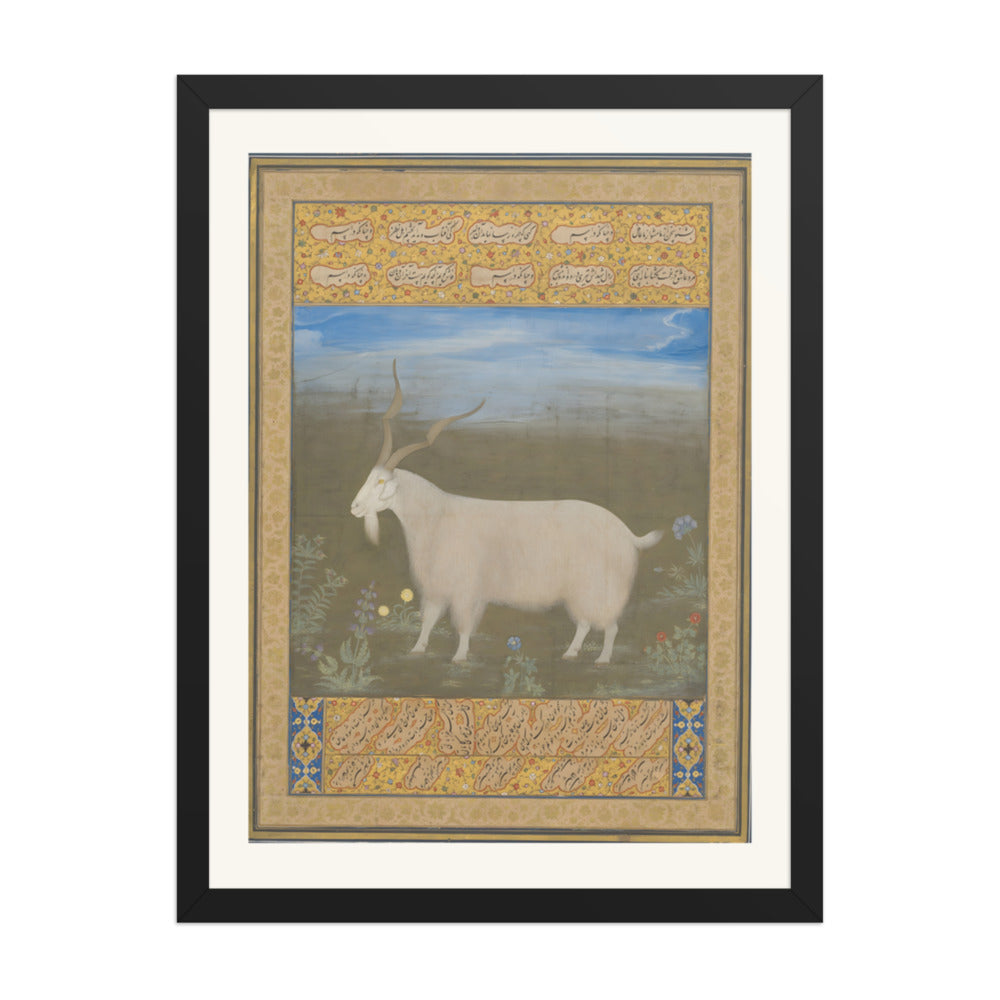 A Mountain Goat of Ladakh — Restored Mughal Wall Art — view 4