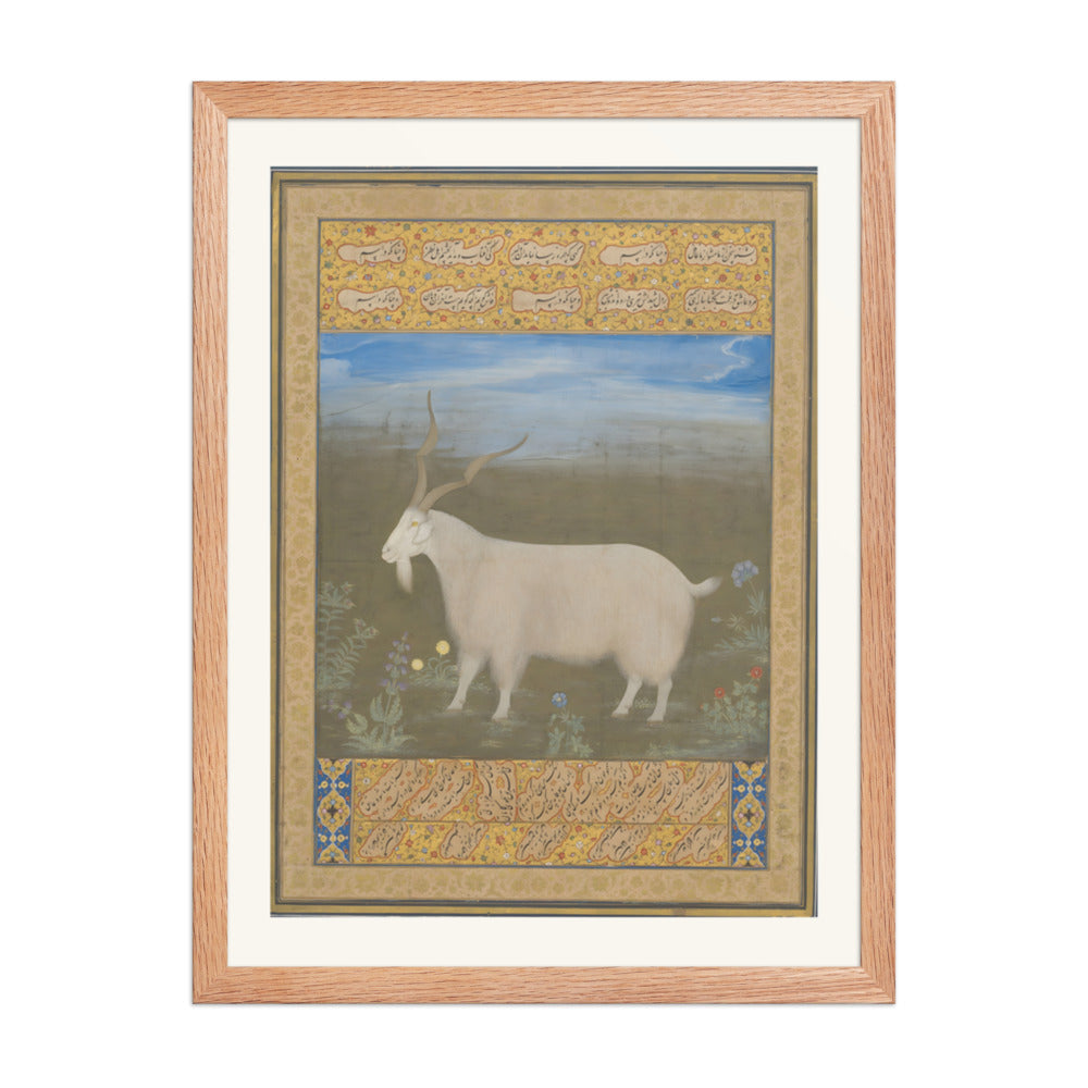 A Mountain Goat of Ladakh — Restored Mughal Wall Art — view 5