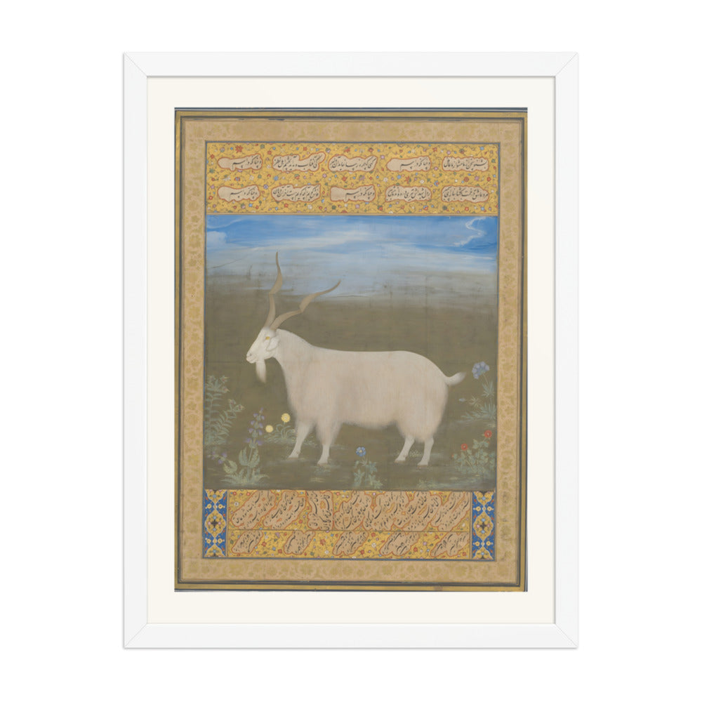 A Mountain Goat of Ladakh — Restored Mughal Wall Art — view 6