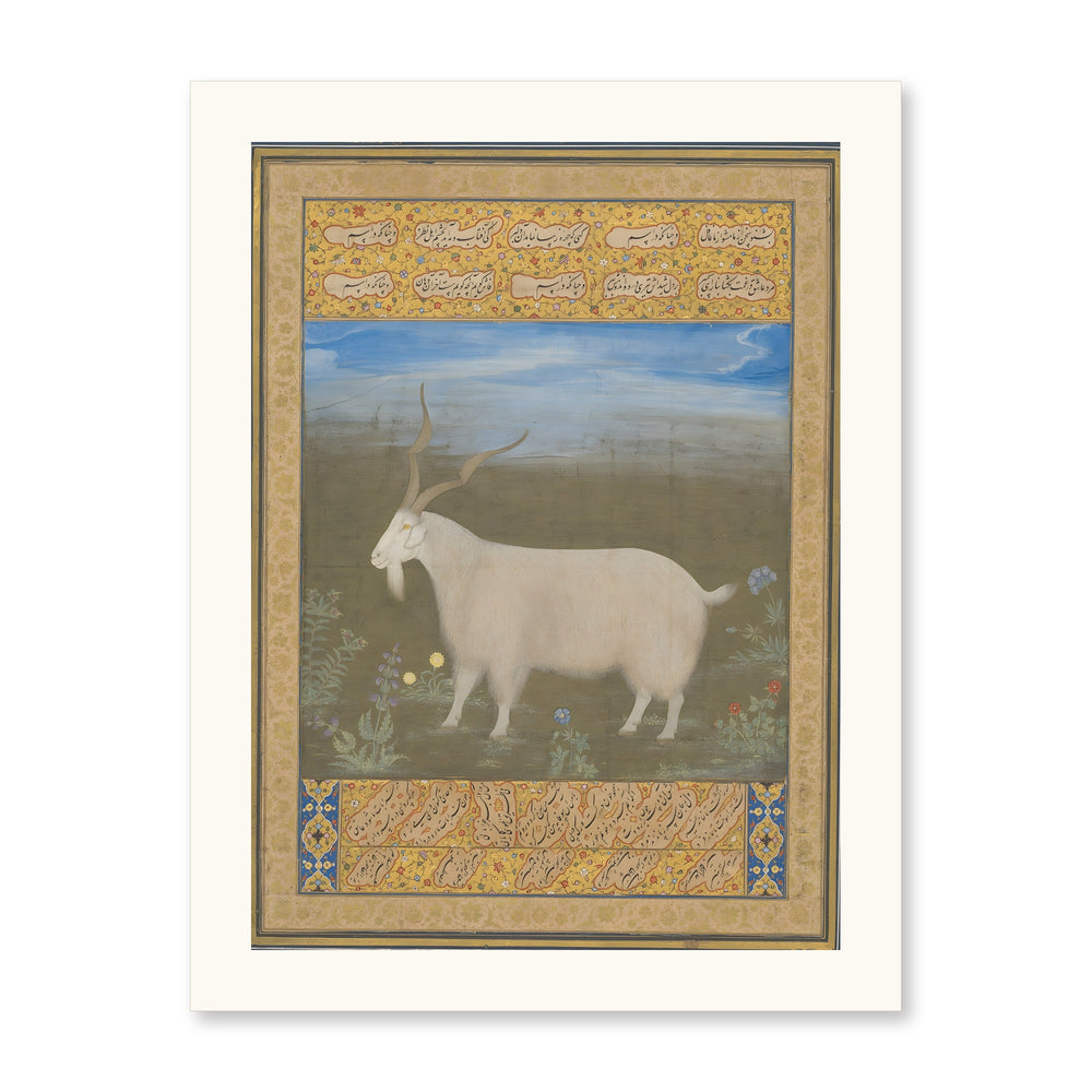 A Mountain Goat of Ladakh — Restored Mughal Wall Art — view 7