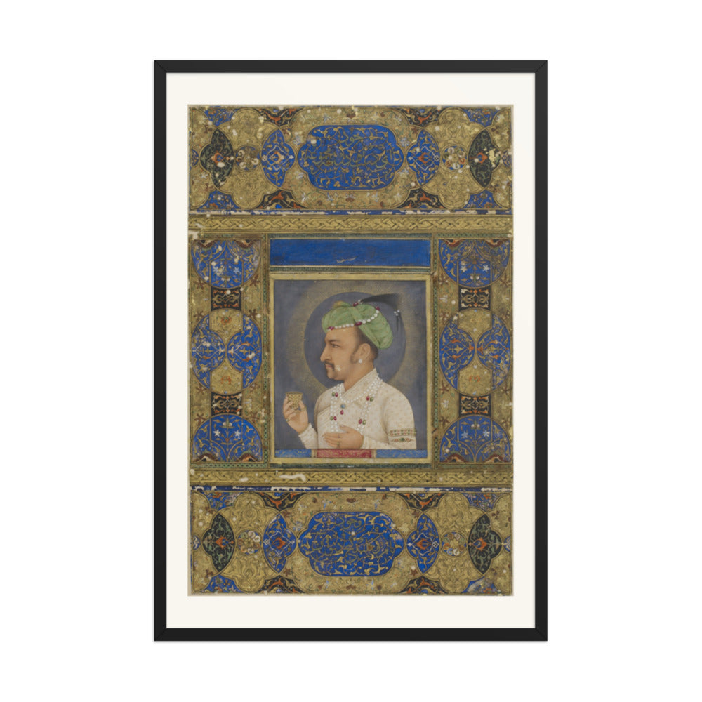 Portrait of the Emperor Jahangir — Restored Mughal Wall Art — view 10