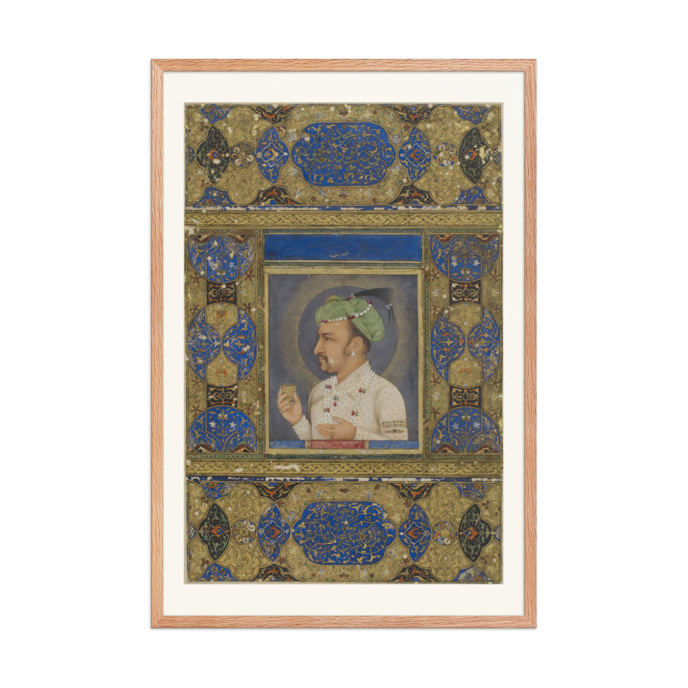 Portrait of the Emperor Jahangir — Restored Mughal Wall Art — view 11