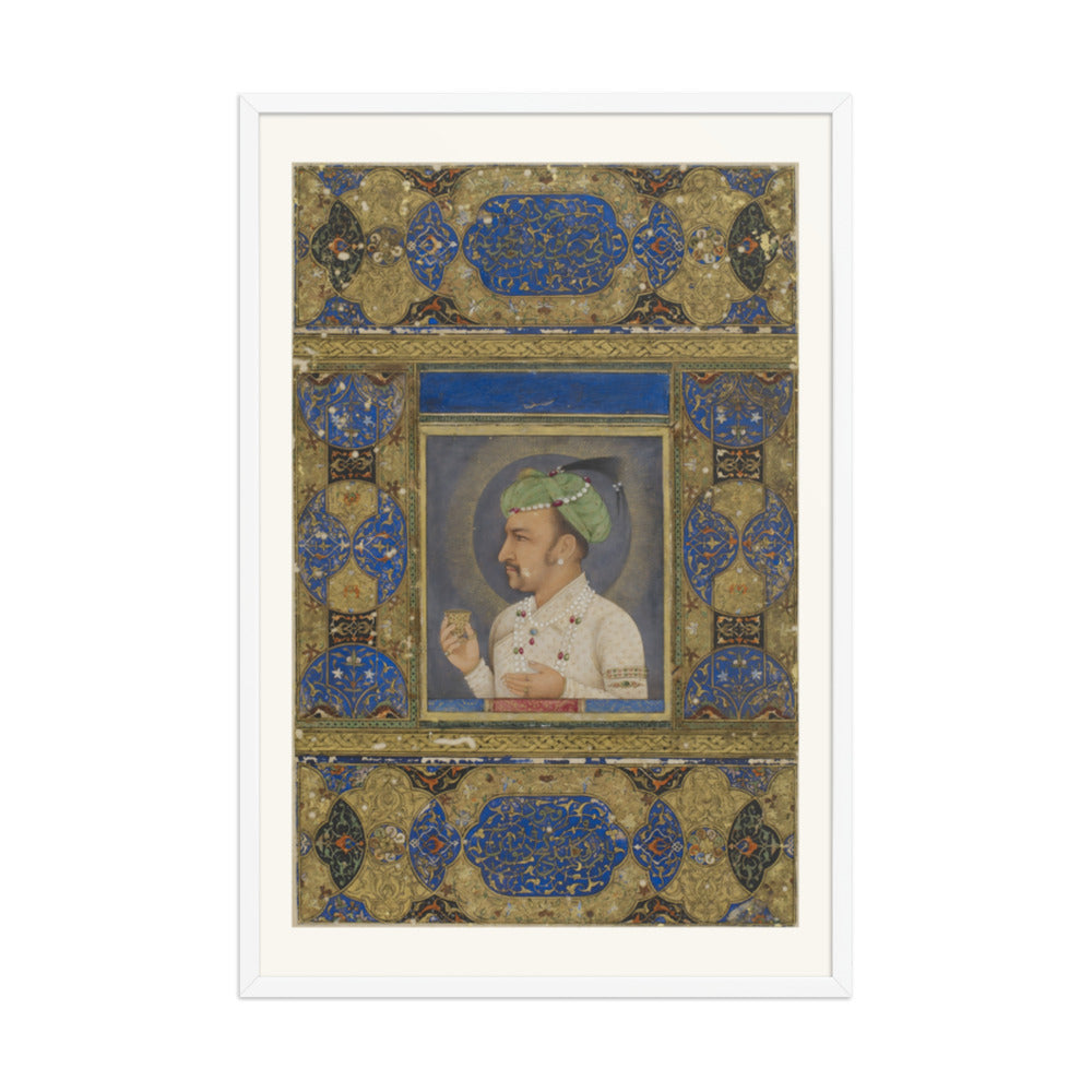Portrait of the Emperor Jahangir — Restored Mughal Wall Art — view 12