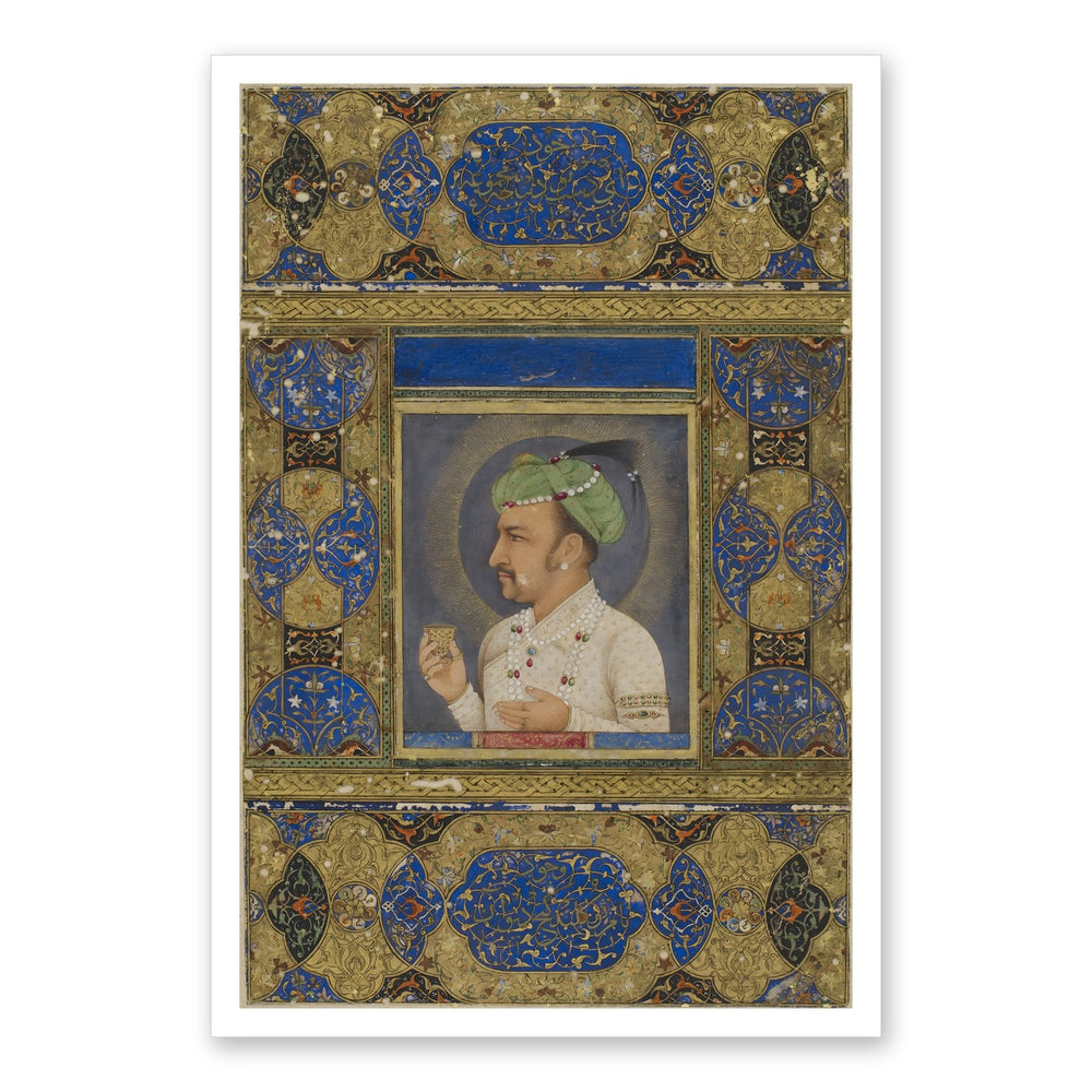 Portrait of the Emperor Jahangir — Restored Mughal Wall Art — view 7