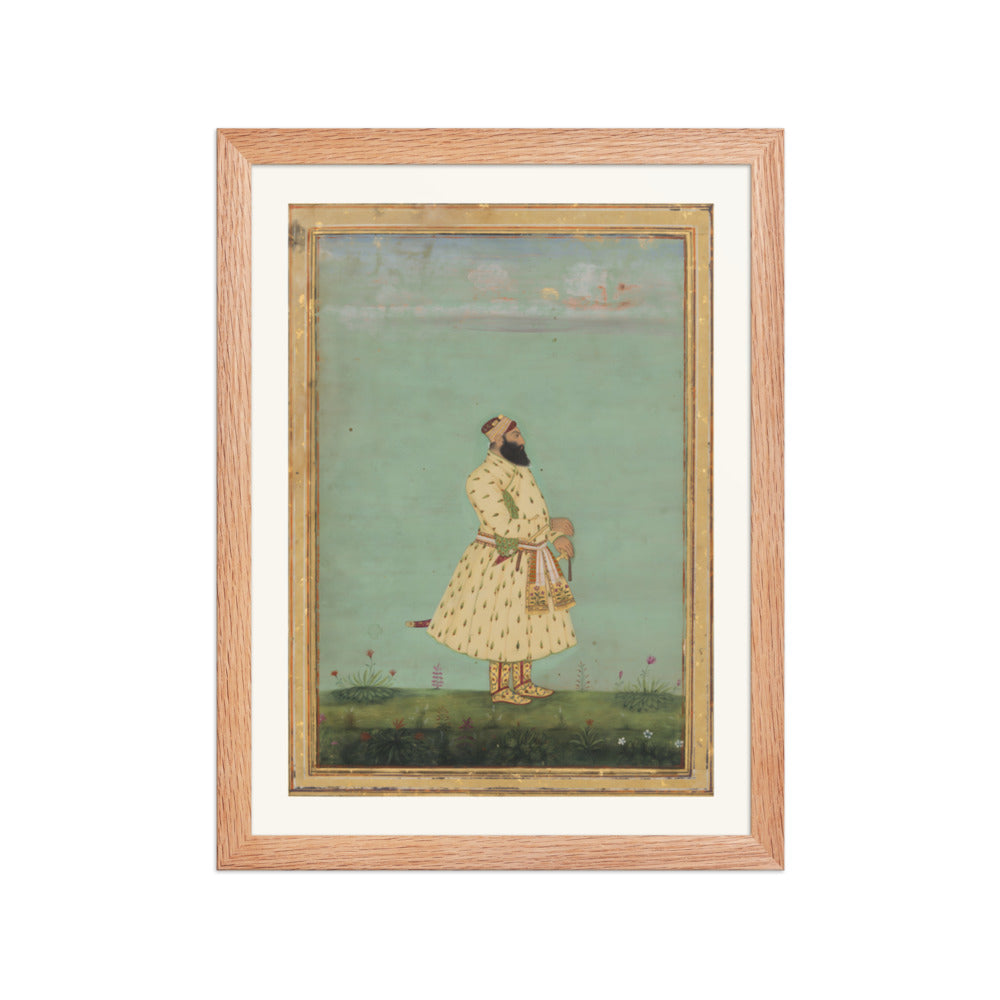 Portrait of Safdar Jang — Restored Mughal Wall Art — view 2